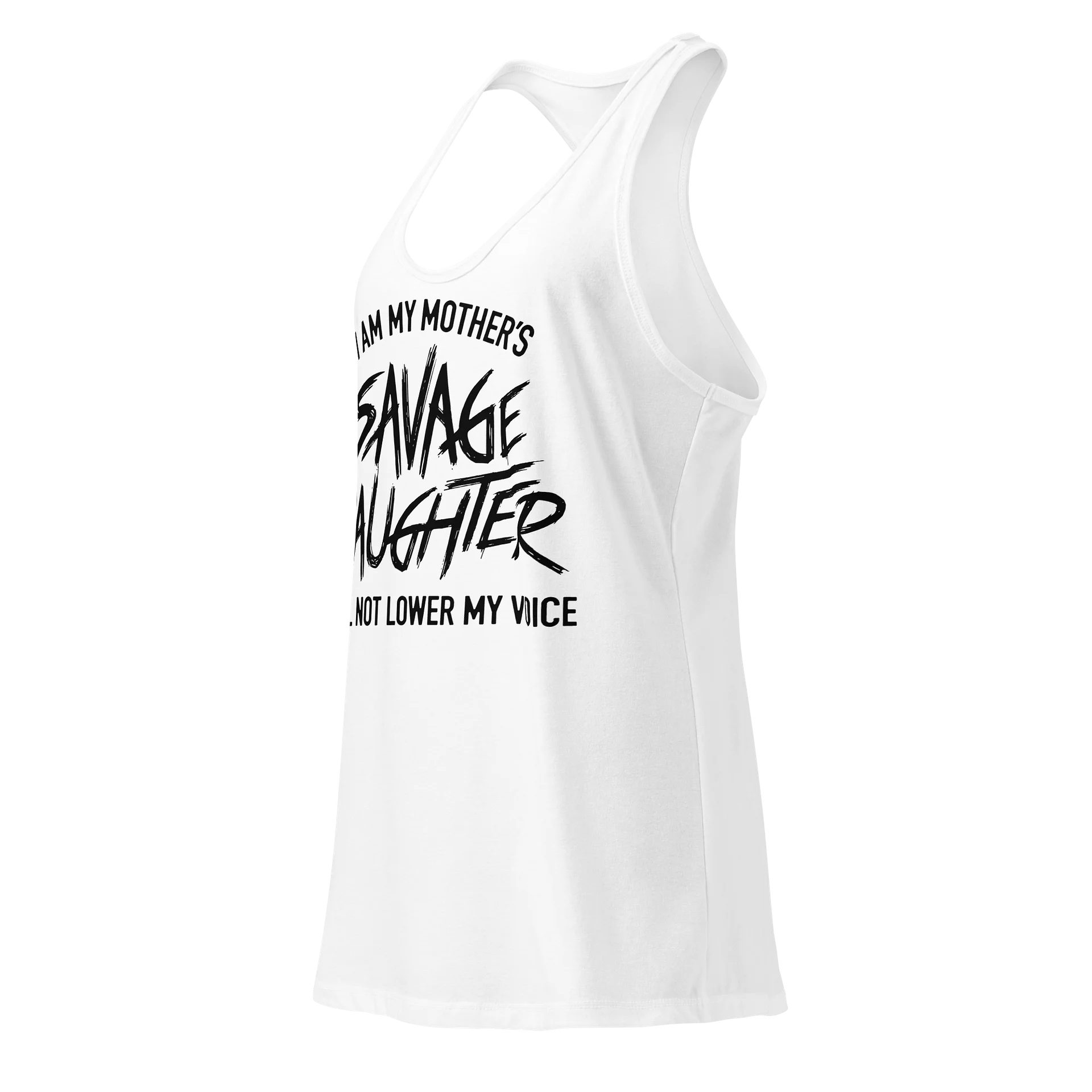 Copy of Savage Daughter Flowy Tank Top (black print) product image (11)