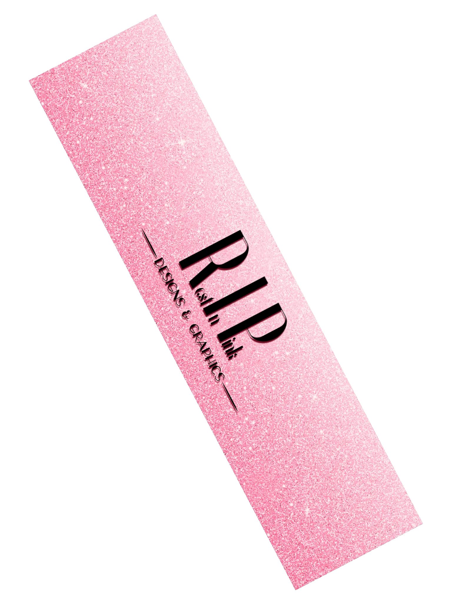 RIP Minimalist Light Glitter Logo Bumper Sticker product image (2)