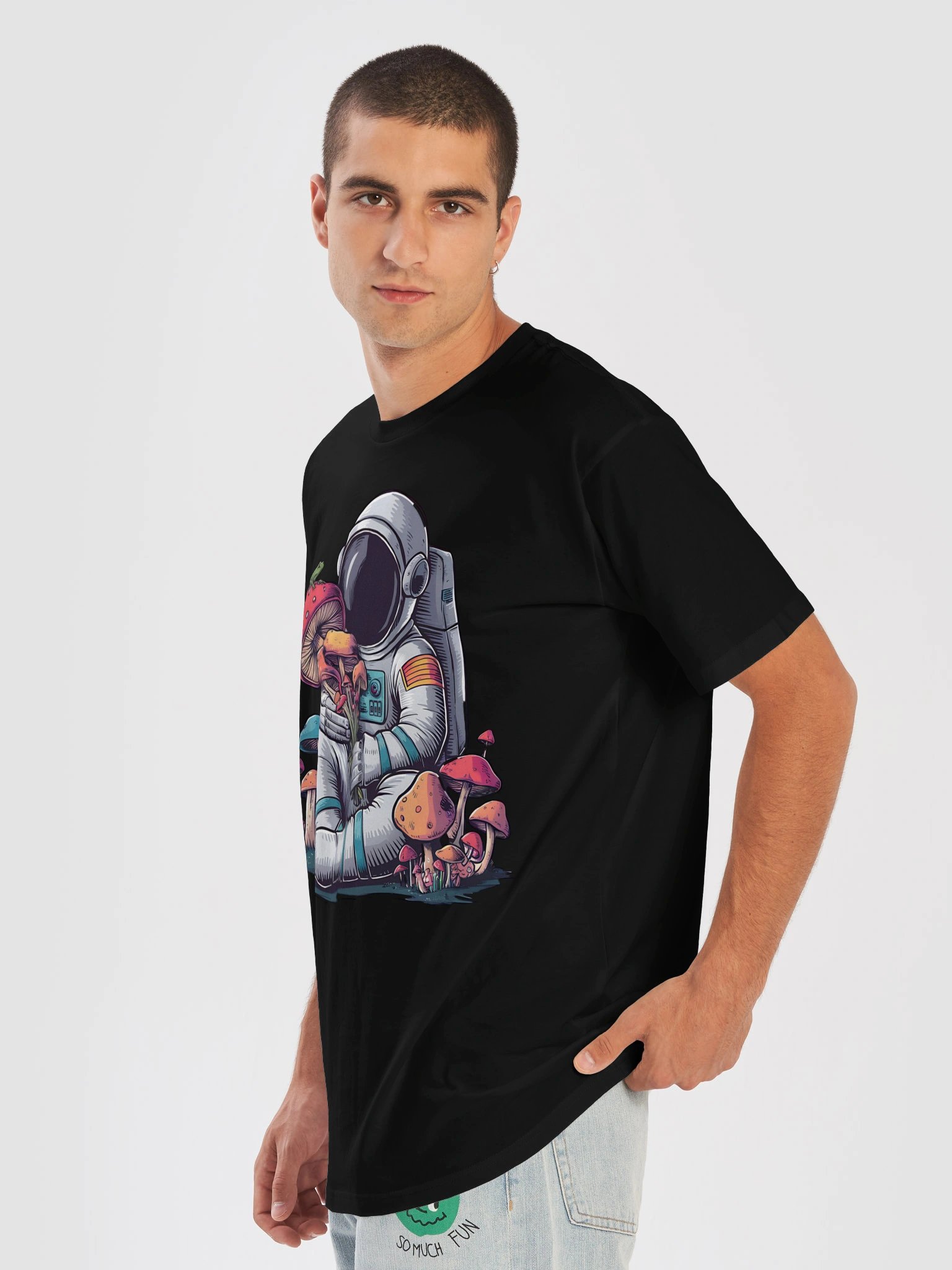 Astronaut Cottagecore Frog Aesthetic Mushroom Space Women T-shirt product image (69)