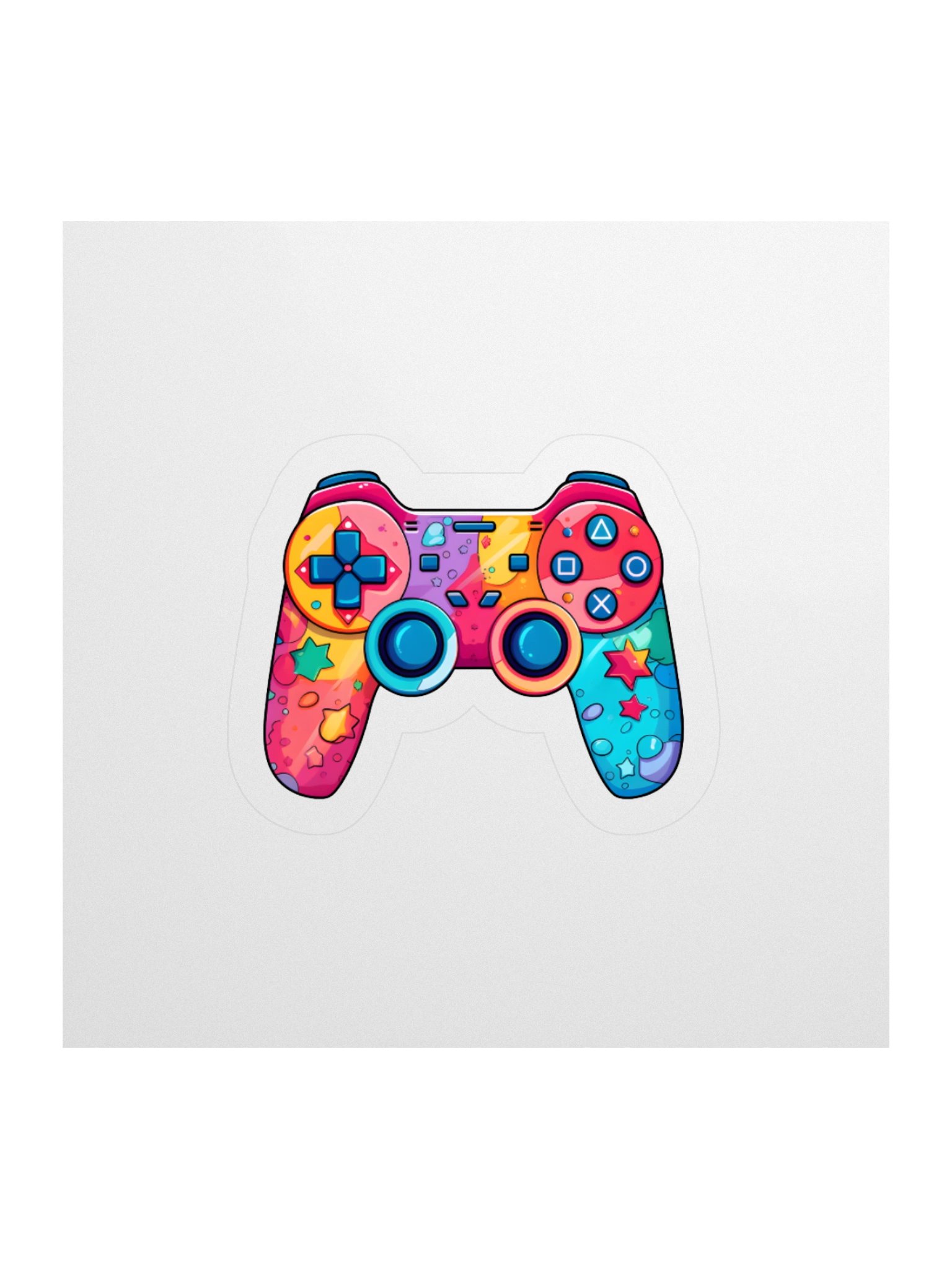 Cosmic Gaming Controller Kiss Cut Stickers product image (1)
