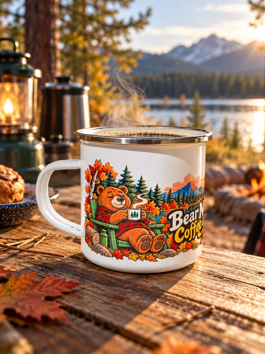 Bear Necessities Enamel Camping Mug | Limited Edition - Fall Collection product image (1)