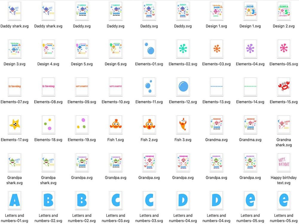 400+ Baby Shark SVG Bundle for Cricut | Baby Shark PNG DXF EPS | Baby Shark Clipart Instant Download product image (3)