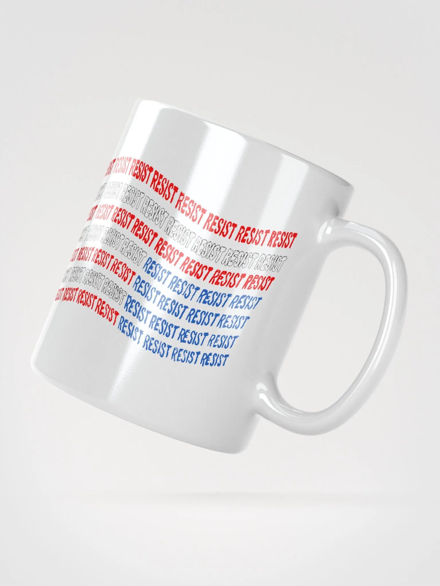 Resist Upside Down Flag White Mug product image (5)