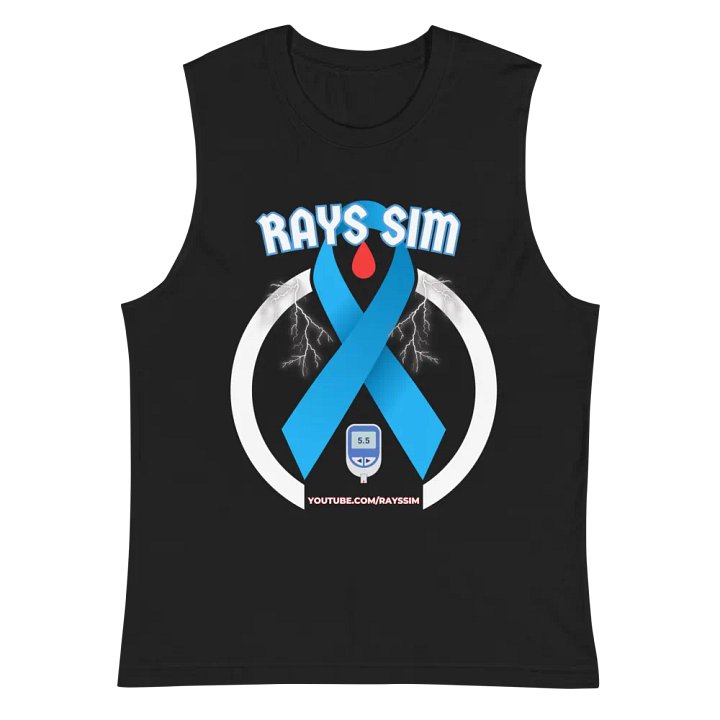 RAYS SIM Awareness Emblem Muscle Tank product image (2)