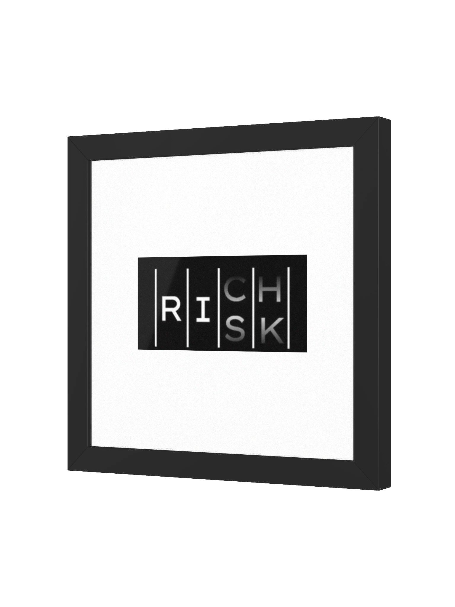 RISKxRICH Framed Matte Poster product image (3)