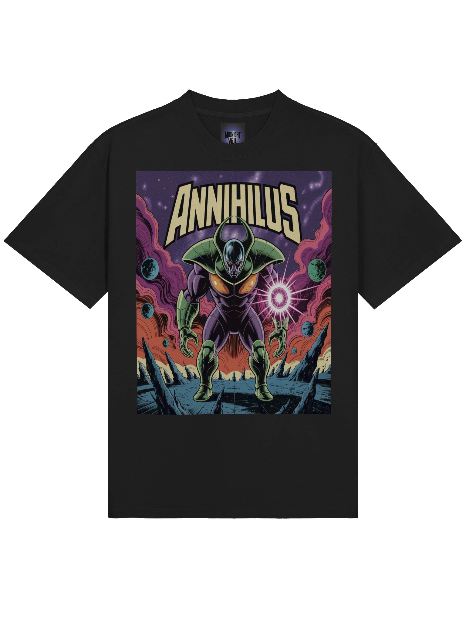 Annihilus Eclipse: Negative Zone Conquest Oversized Faded T-Shirt product image (5)