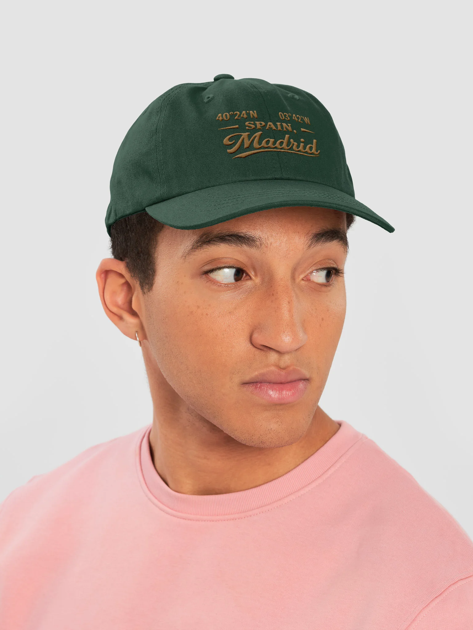 Madrid Spain Coordinates Dad Hat – Travel Cap product image (6)