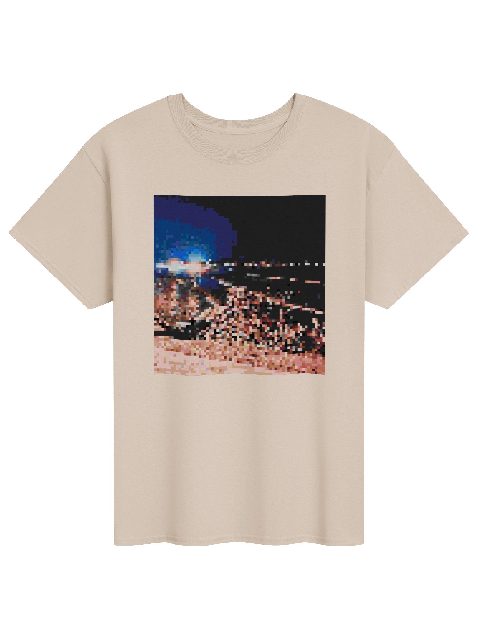 pixel coastline graphic tee product image (1)
