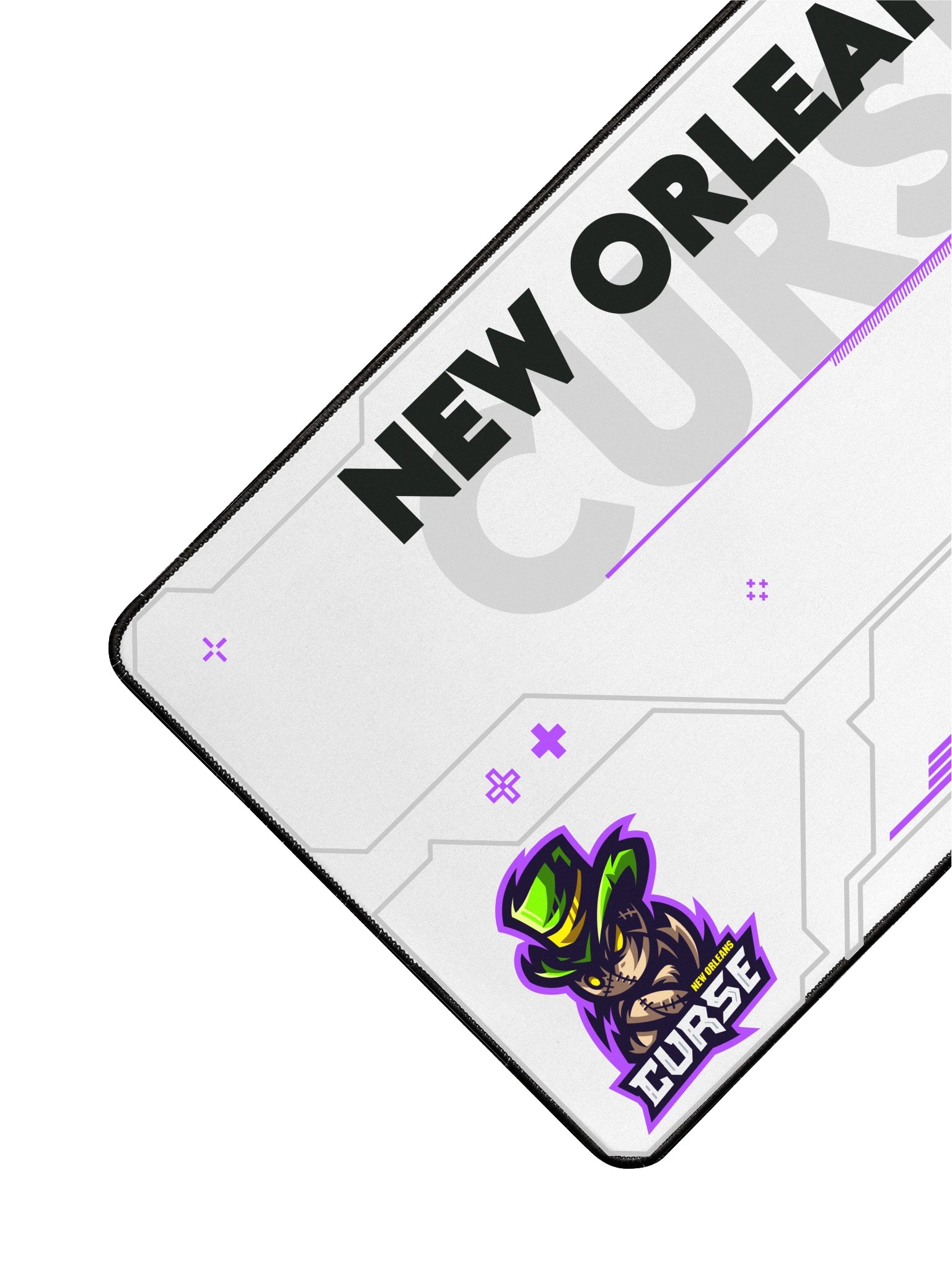 New Orleans Curse White Desk Mat product image (3)