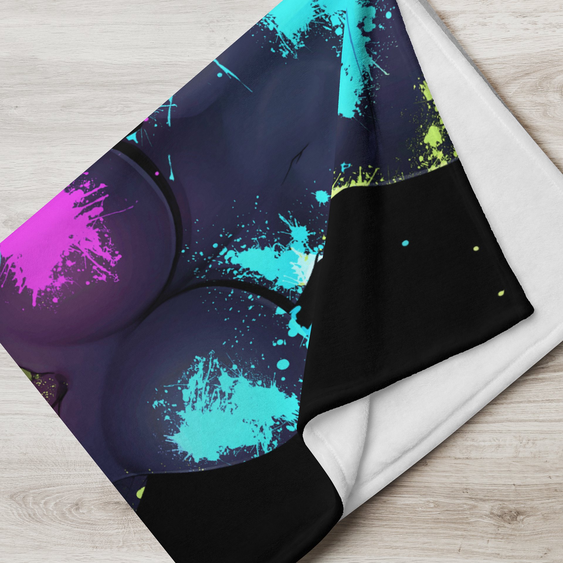 MooMoo Rave Paint Throw Blanket product image (3)