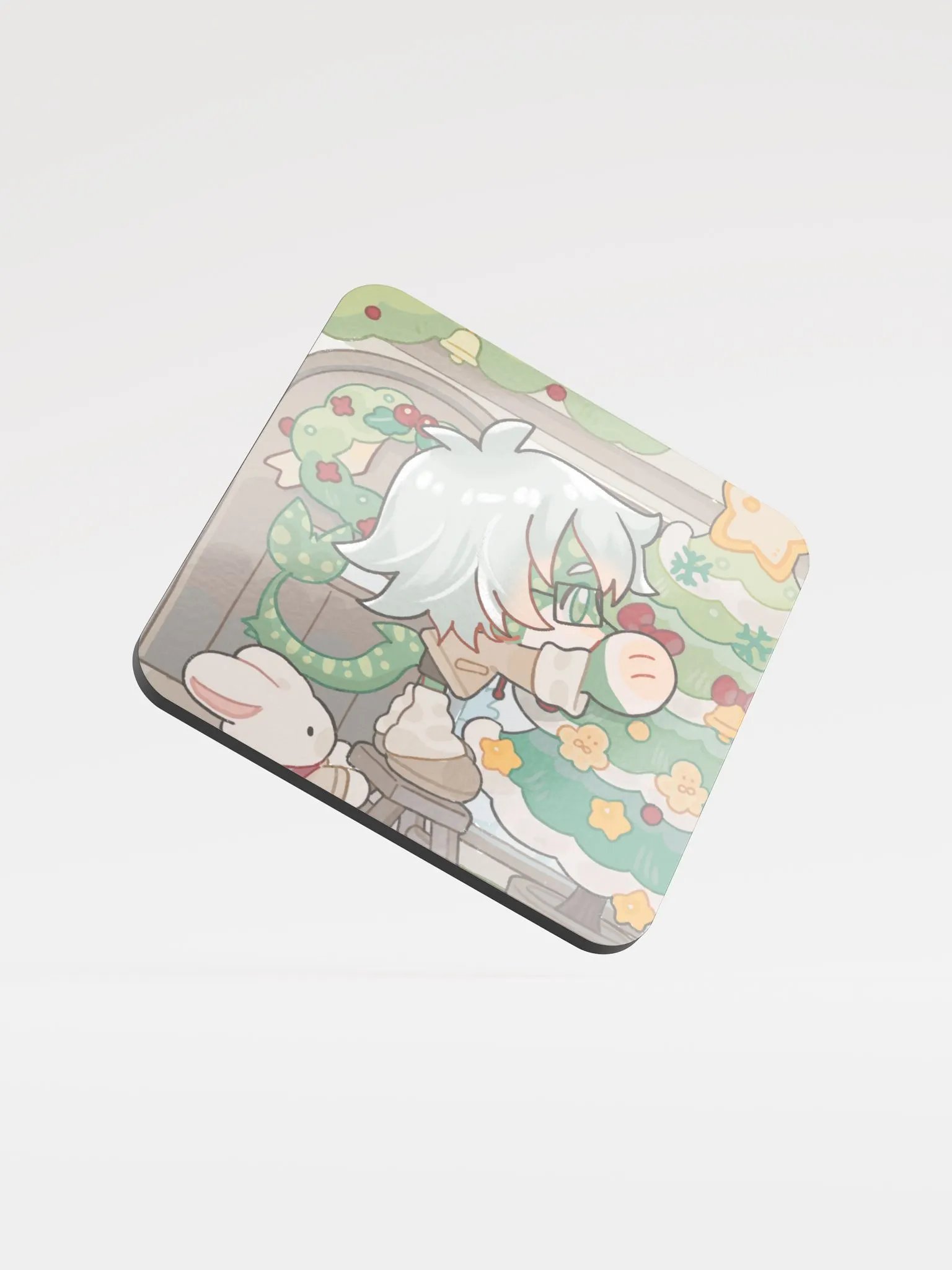 "Ikari sets the Christmas Tree" Drink Coaster product image (1)