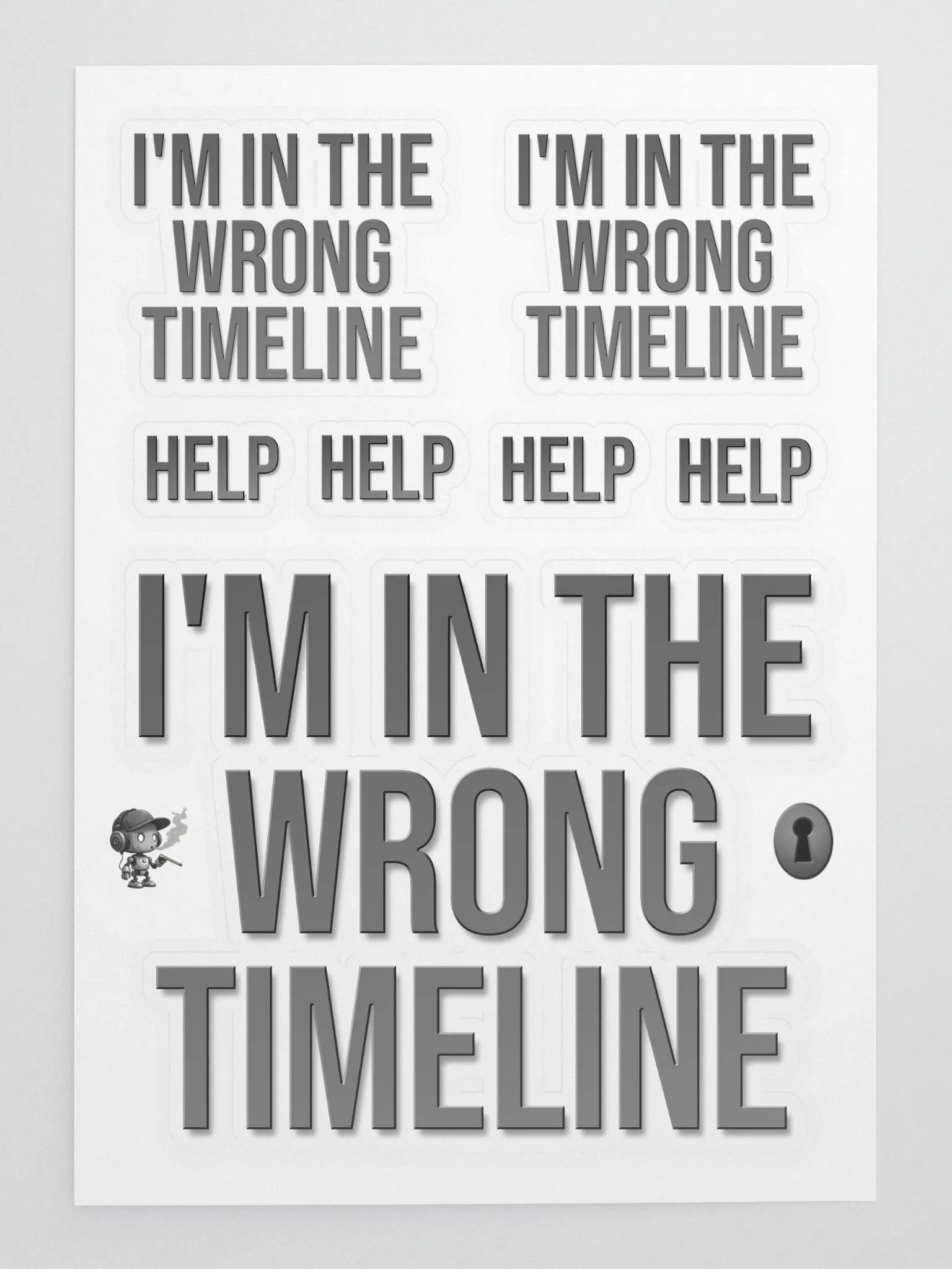 WRONG TIMELINE Sticker Sheet product image (3)
