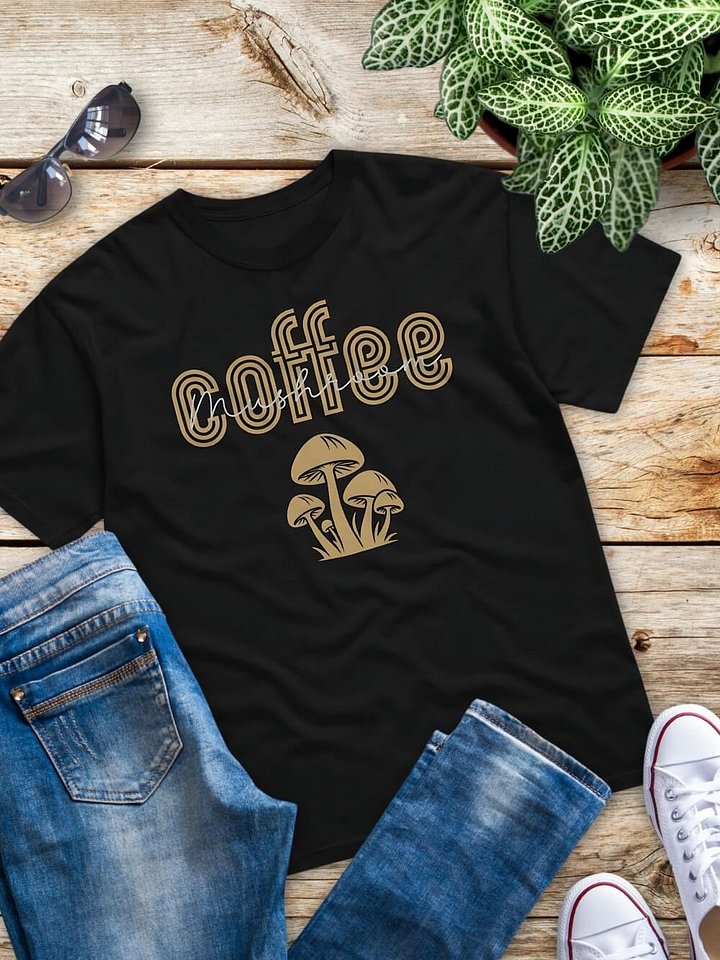 Mushroom Coffee Lover's Graphic Tee product image (1)