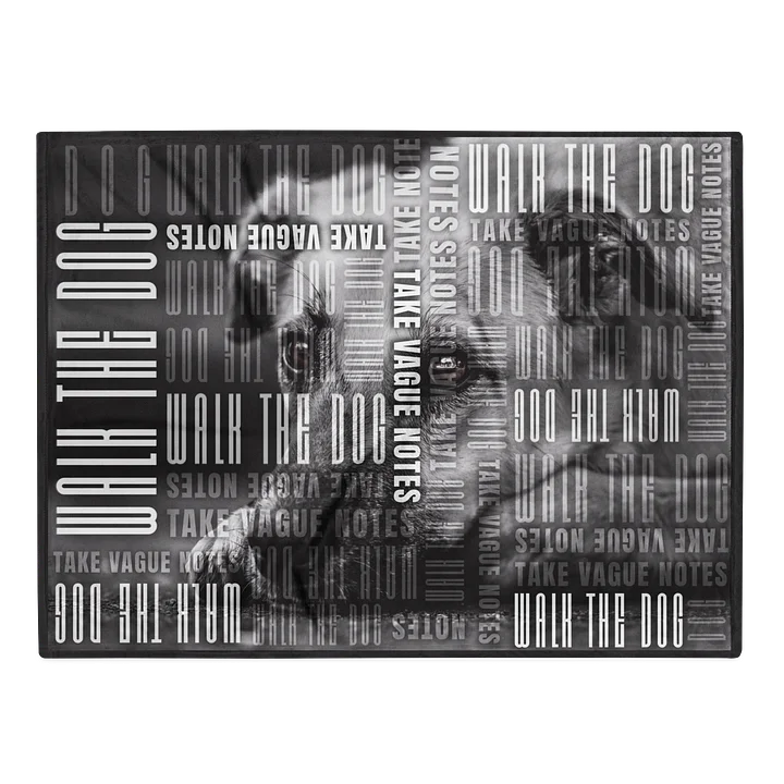 Walk the Dog Pattern Cozy True Crime Blanket product image (2)