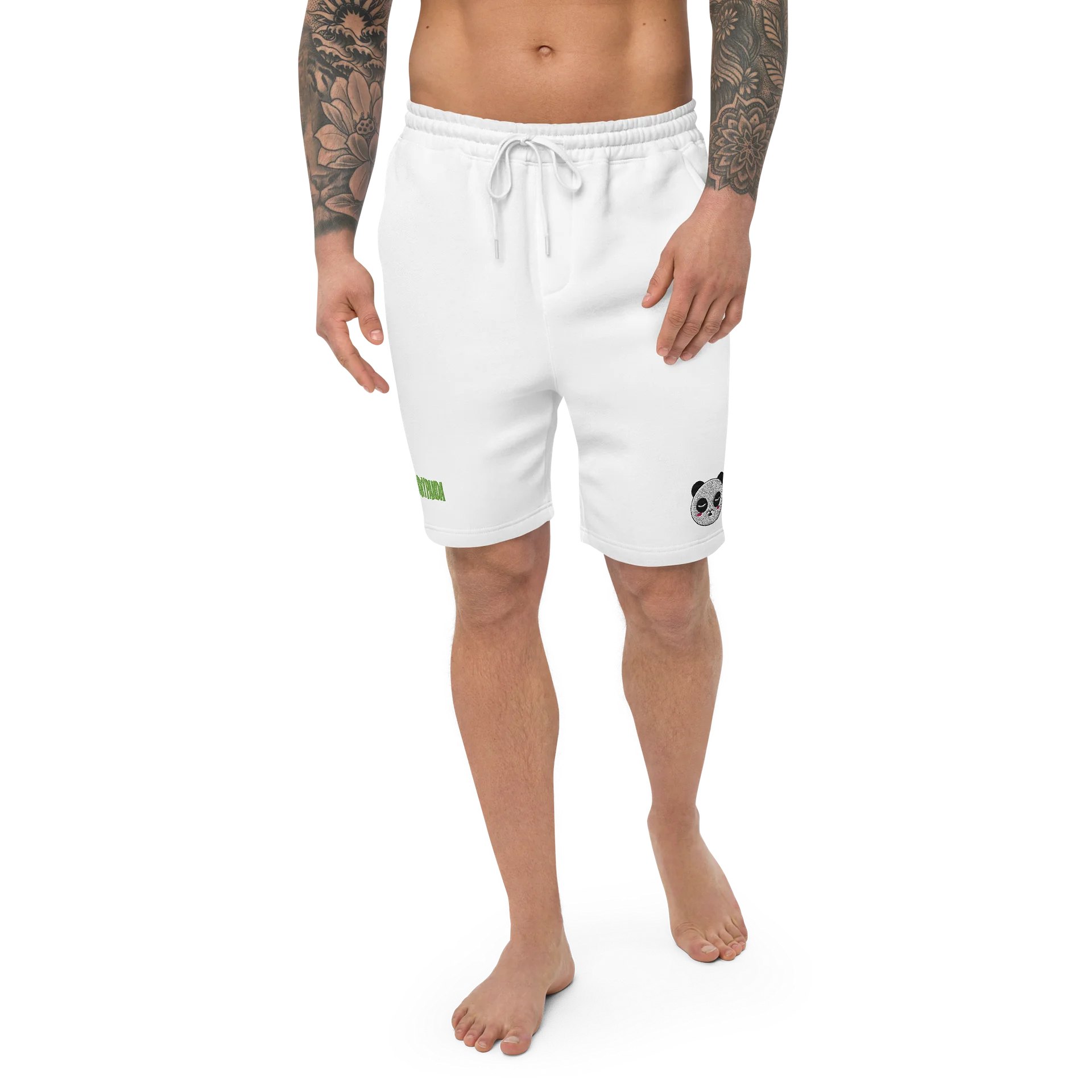 Embroidered Panda Bamboo Shorts product image (1)