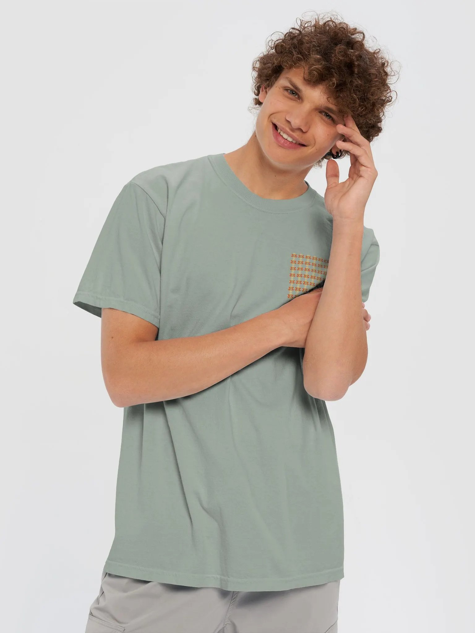 Geometric Floral Pattern T-Shirt product image (50)