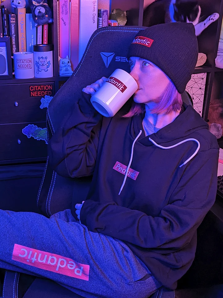 Pedantic Supersoft Hoodie (Red Box) product image (1)