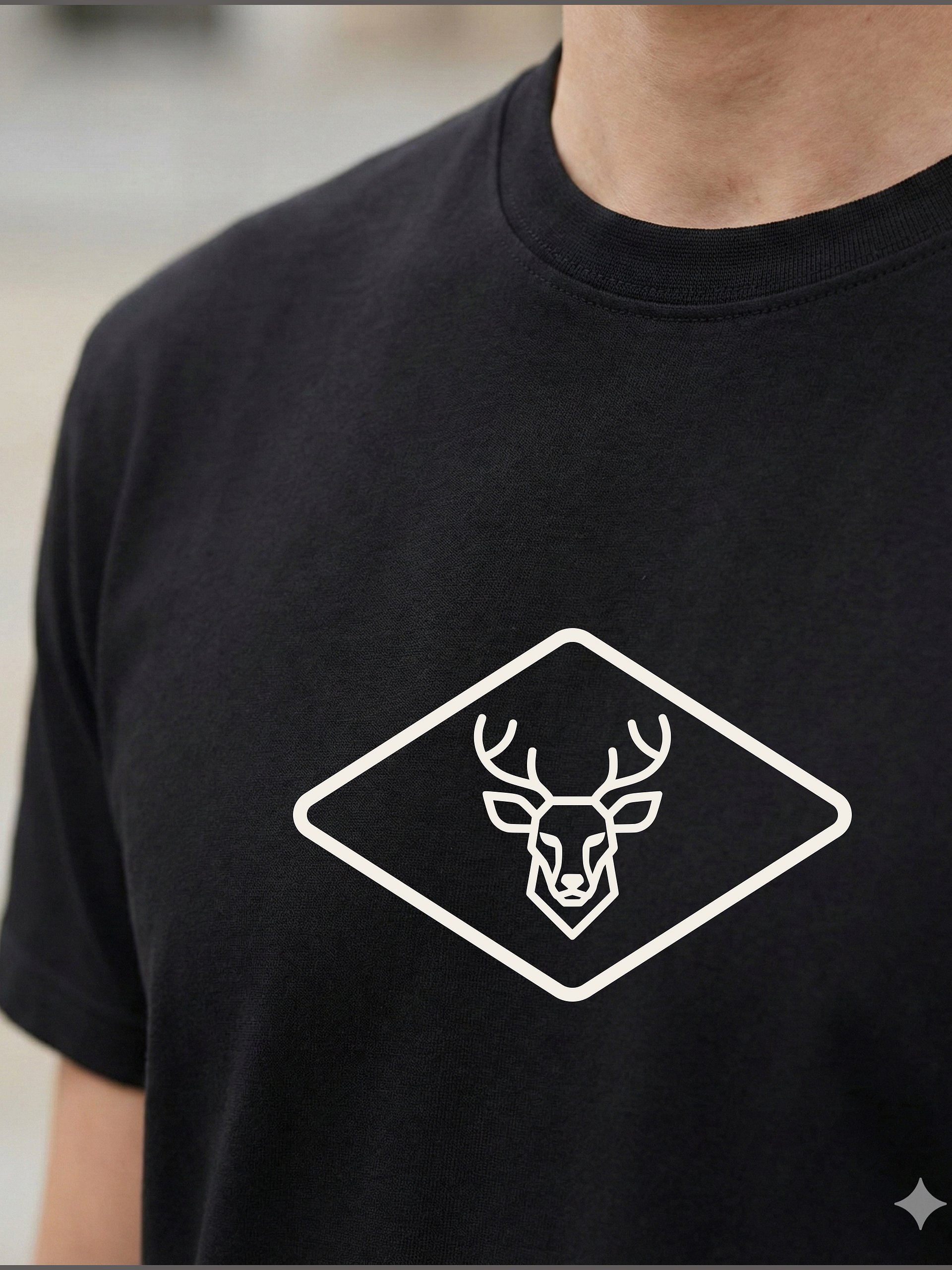 Deer Icon T-Shirt — Calm Strength Series product image (5)