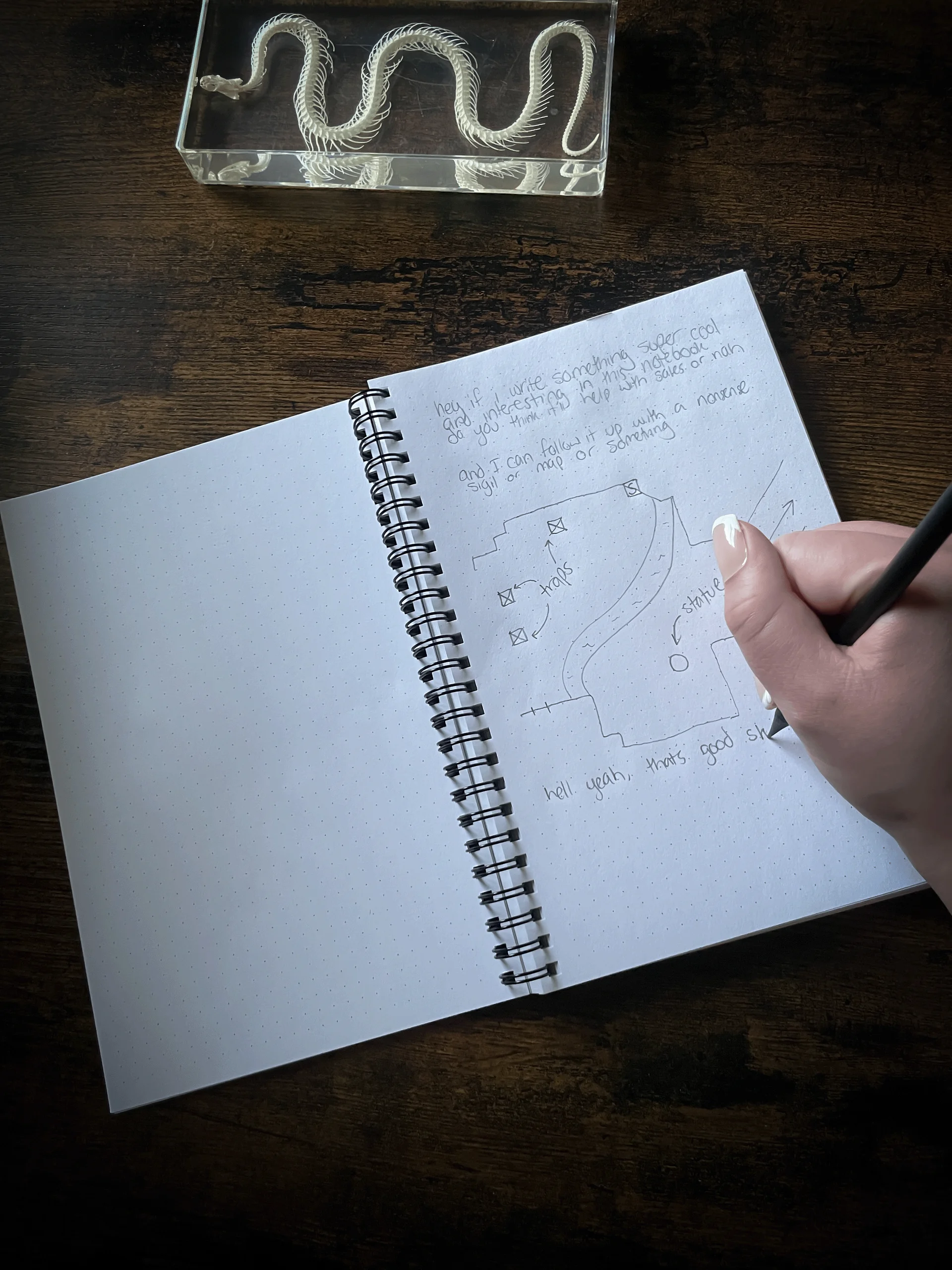 Wraith of Roses Spiral Notebook product image (5)