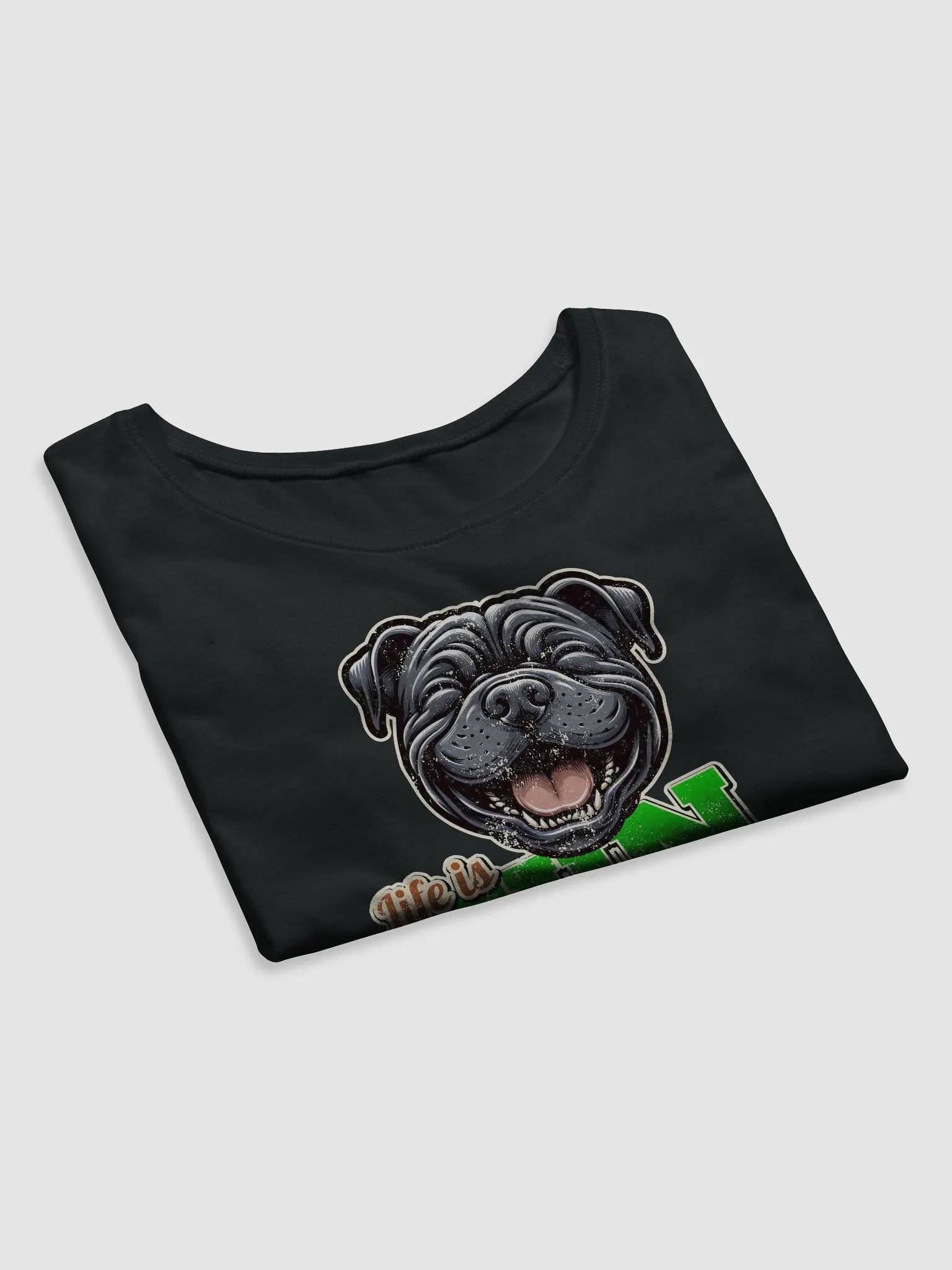 Smiling Cane Corso Women's Crop Tee product image (19)