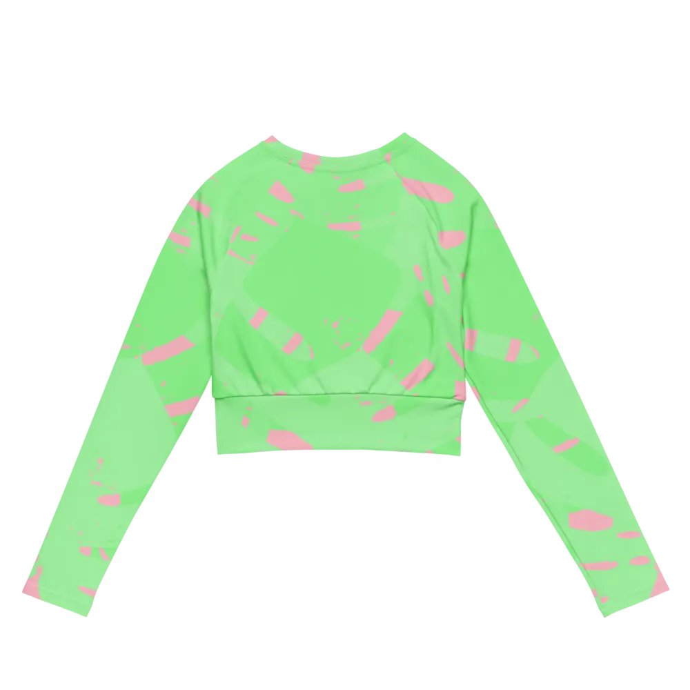 Neon Splash Cropped Rash Guard product image (5)