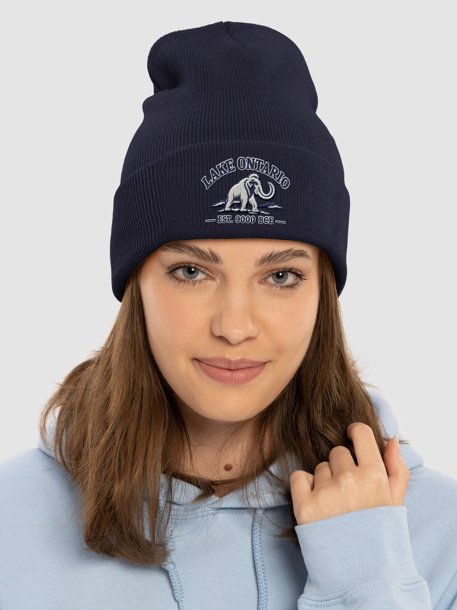 Lake Ontario Mammoth Premium Cuffed Beanie | Navy product image (3)