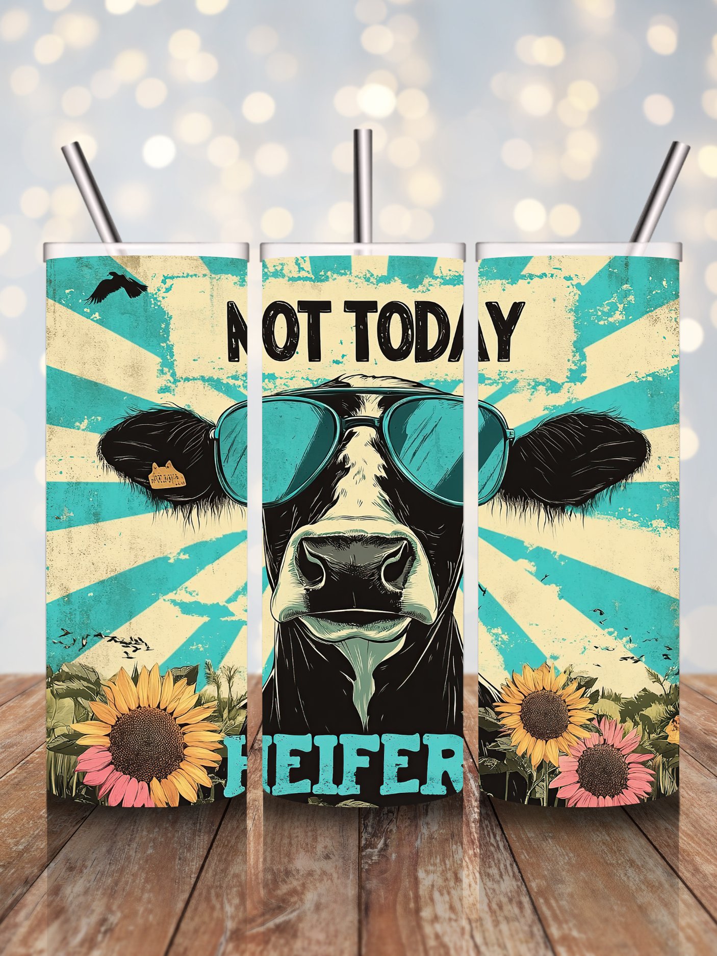 Not Today Heifer 20 Ounce Stainless Steel Tumbler product image (1)