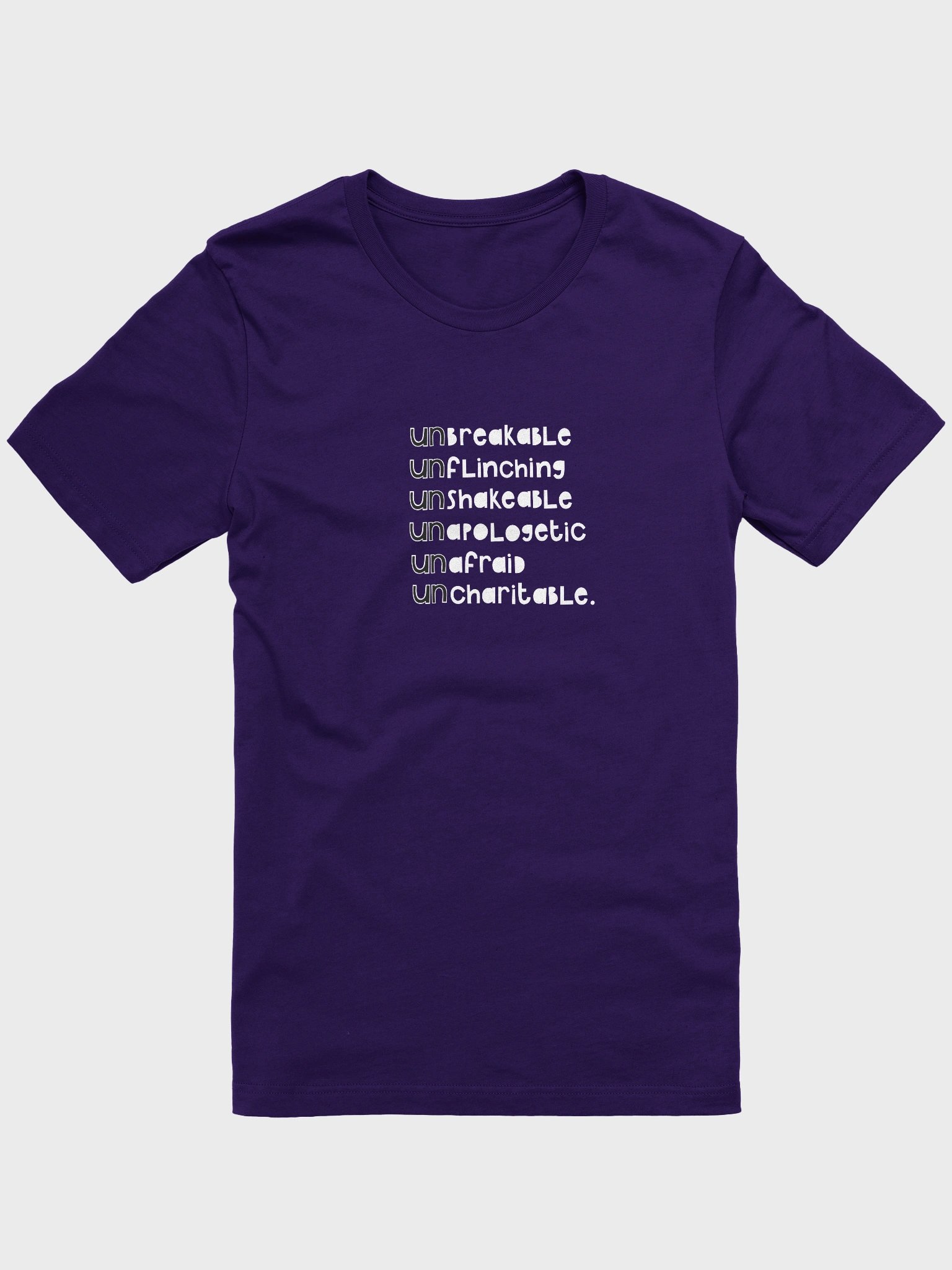 Be Uncharitable T-shirt (dark colours) product image (19)