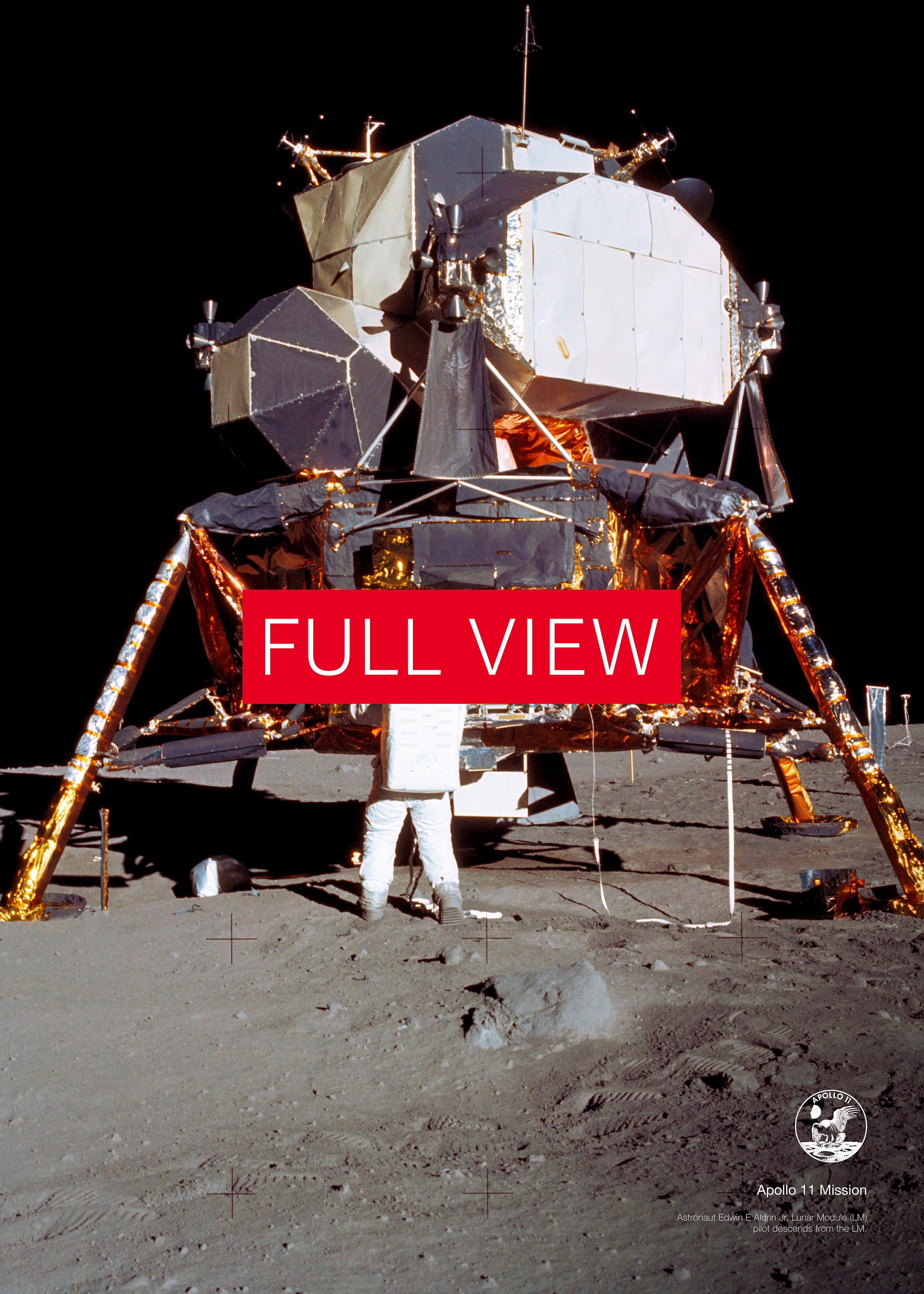 NASA Apollo 11: Edwin Aldrin and Lunar Module, 1969 — space poster, space art, photo poster, NASA print, space wall decor product image (4)