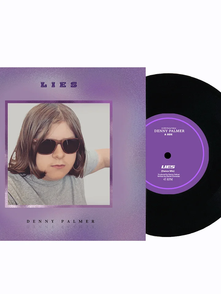 SIGNED COPY | Denny Palmer - Lies 7" Single Vinyl product image (1)