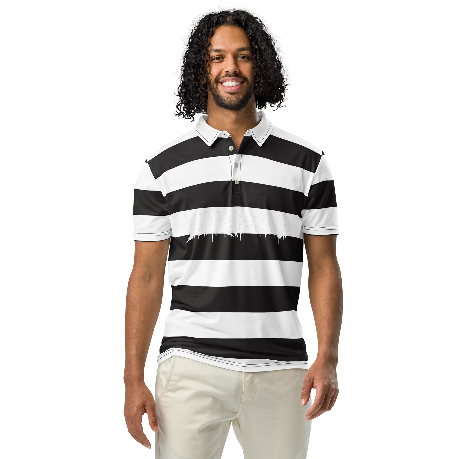DRIPCO Striped Drip Polo product image (3)