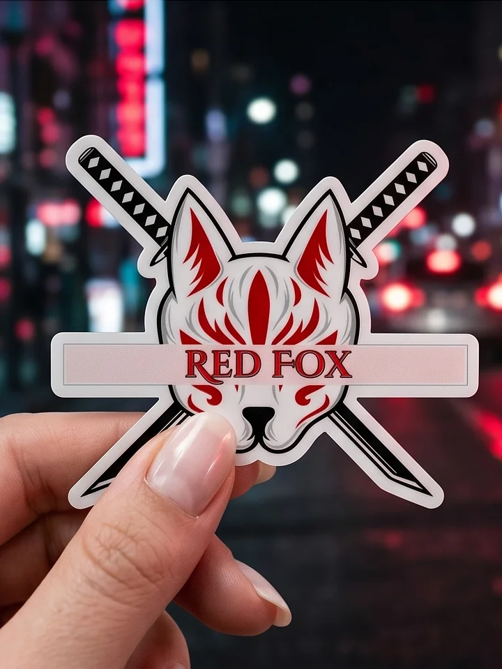 Red Fox Warrior Sticker product image (1)