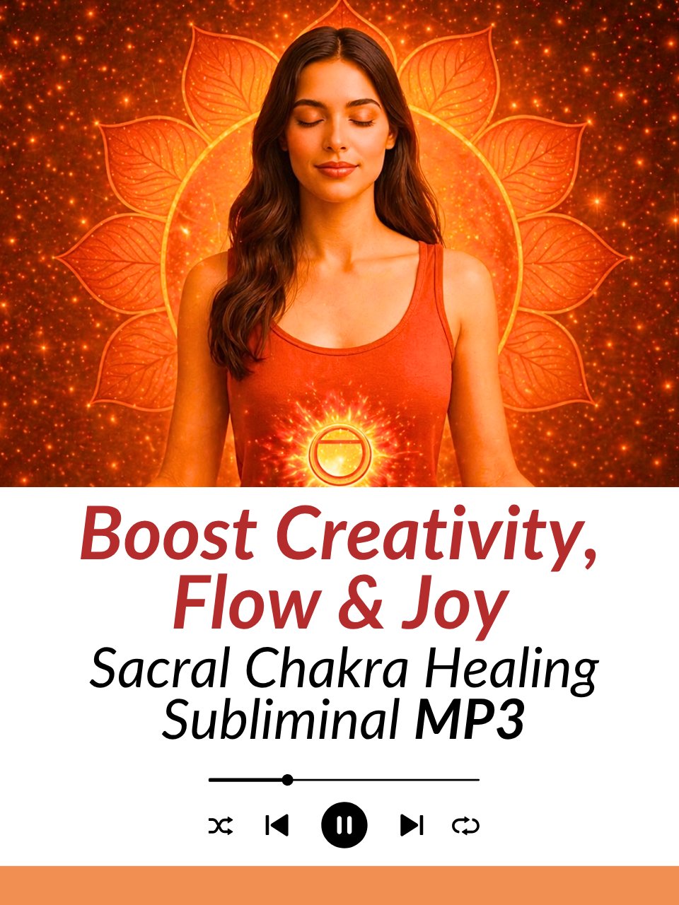 Sacral Chakra Healing Subliminal - Boost Creativity, Flow & Joy | MP3 Audio Download product image (1)