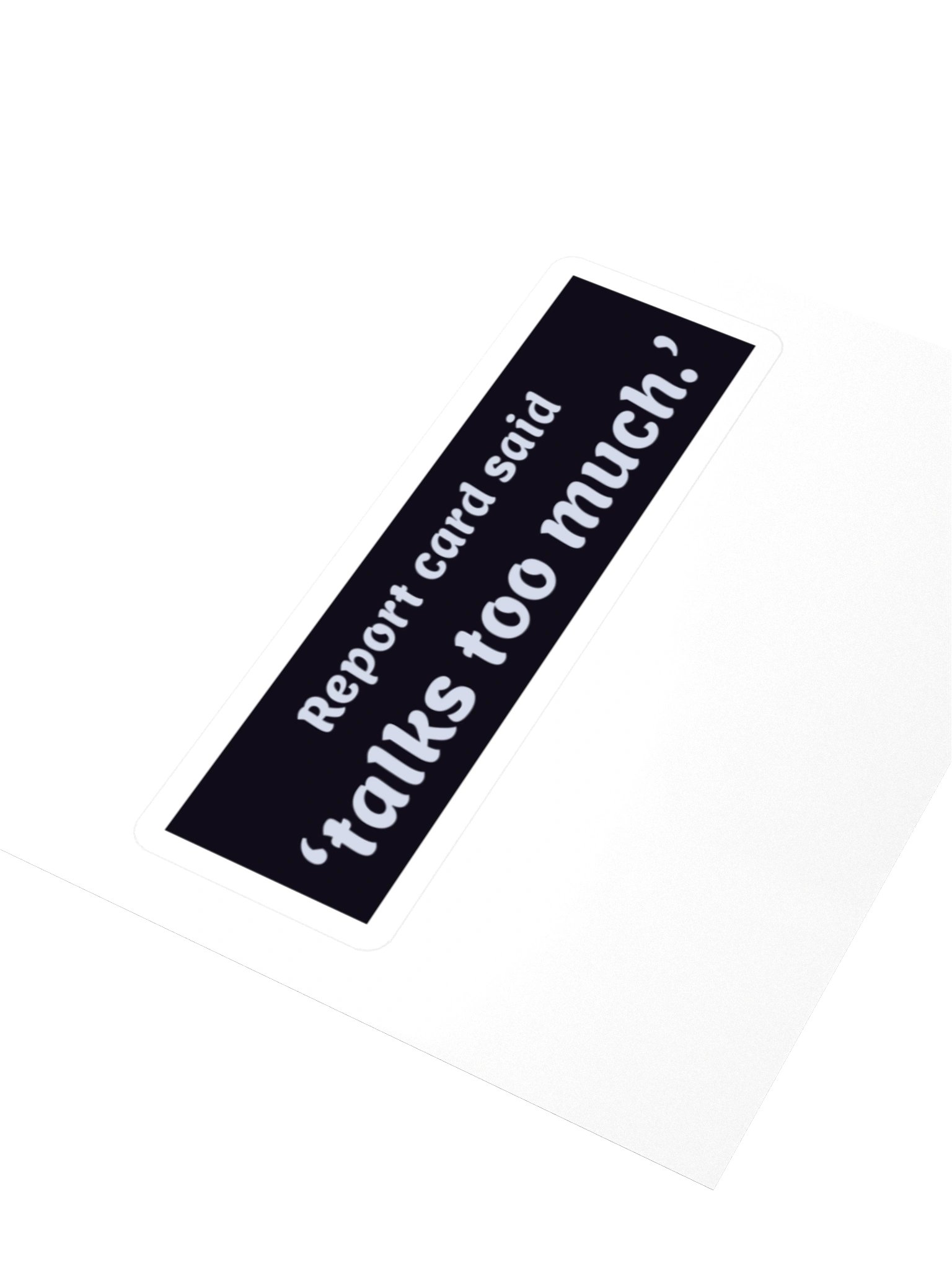Report Card — Block Sticker product image (3)