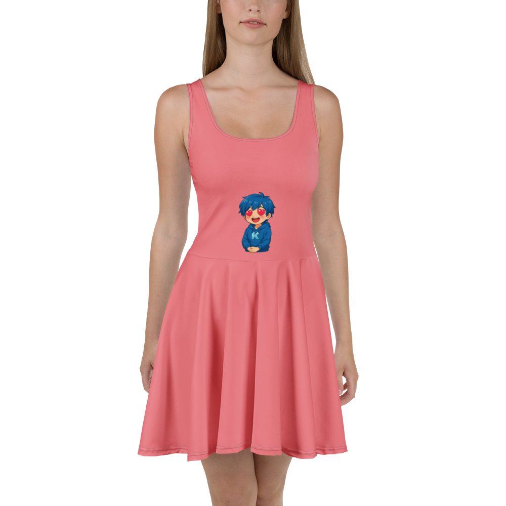 Kawaii Blue Hoodie Skater Dress product image (2)