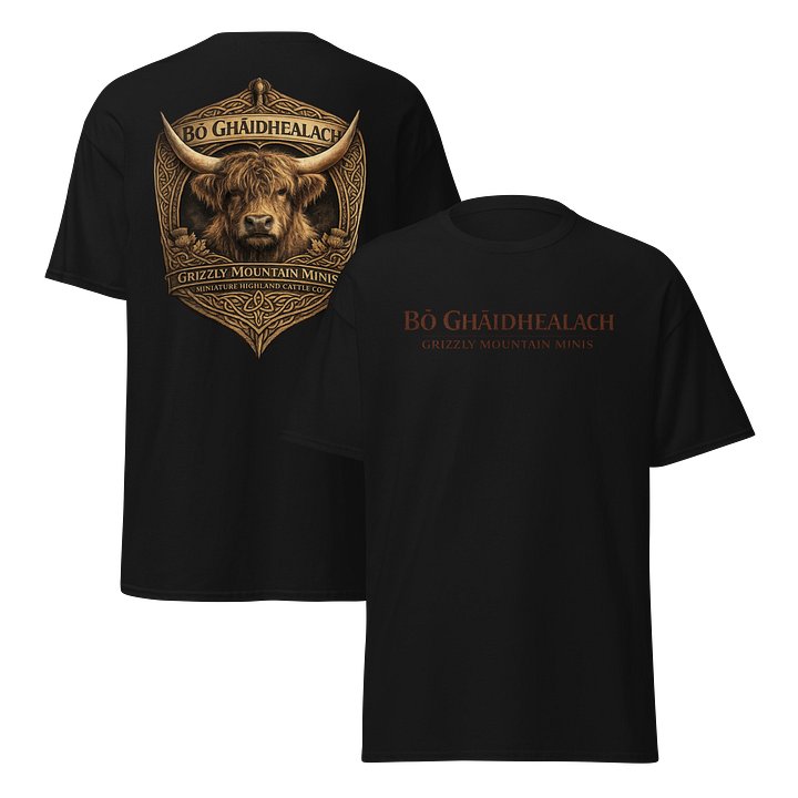 Bò Ghàidhealach T-shirt - Back Logo product image (1)