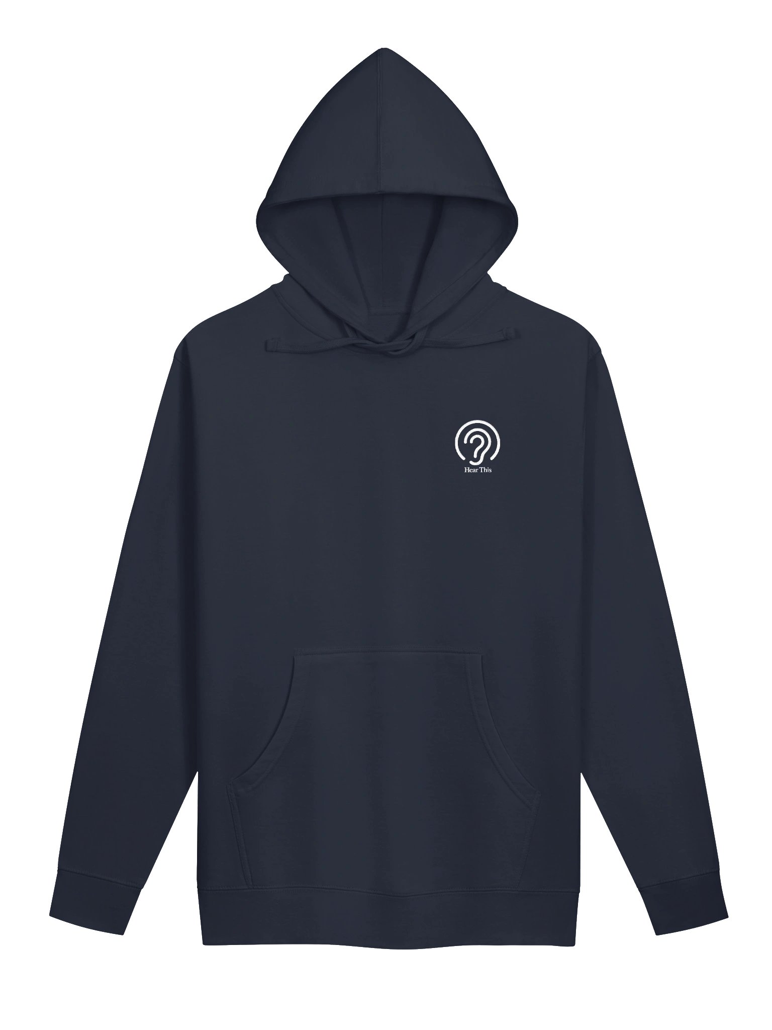 Independent Trading Co. Midweight Hoodie - White Embroidery product image (13)