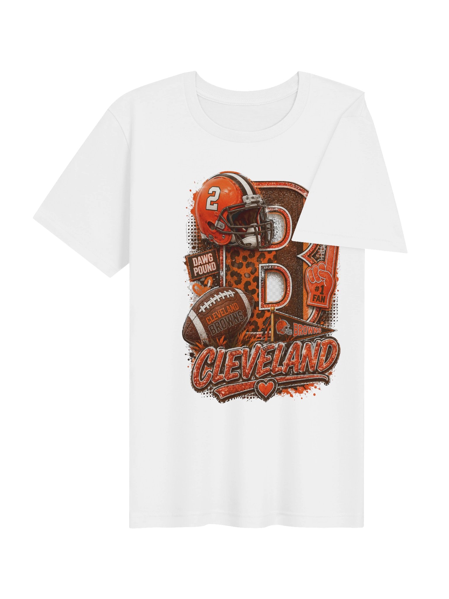 Cleveland Brown Football Tshirt product image (14)