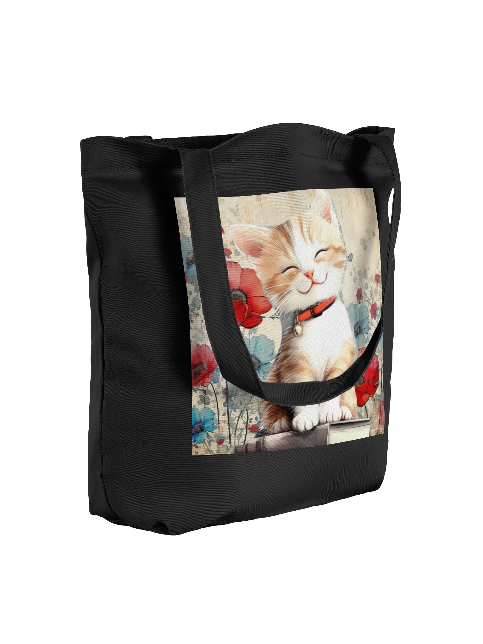 Smiling Kitten Tote Bag product image (8)
