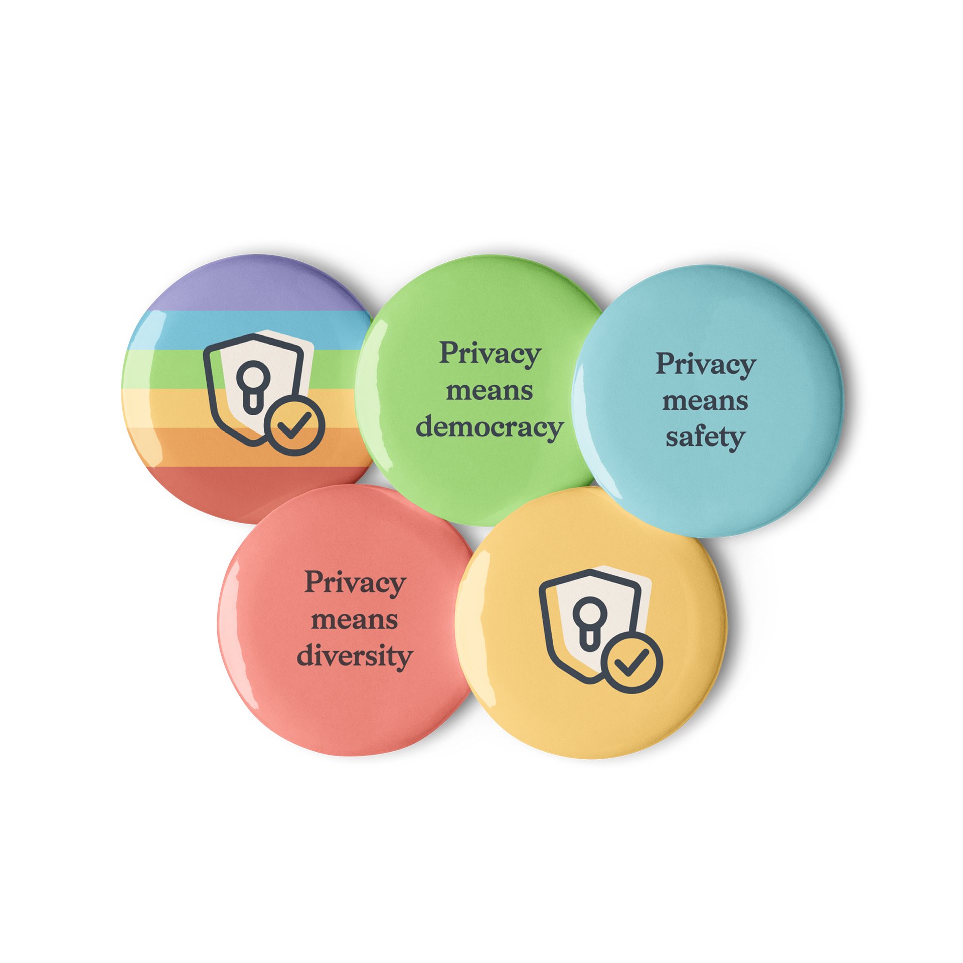 Privacy Means Many Things - Button Set 1 product image (2)