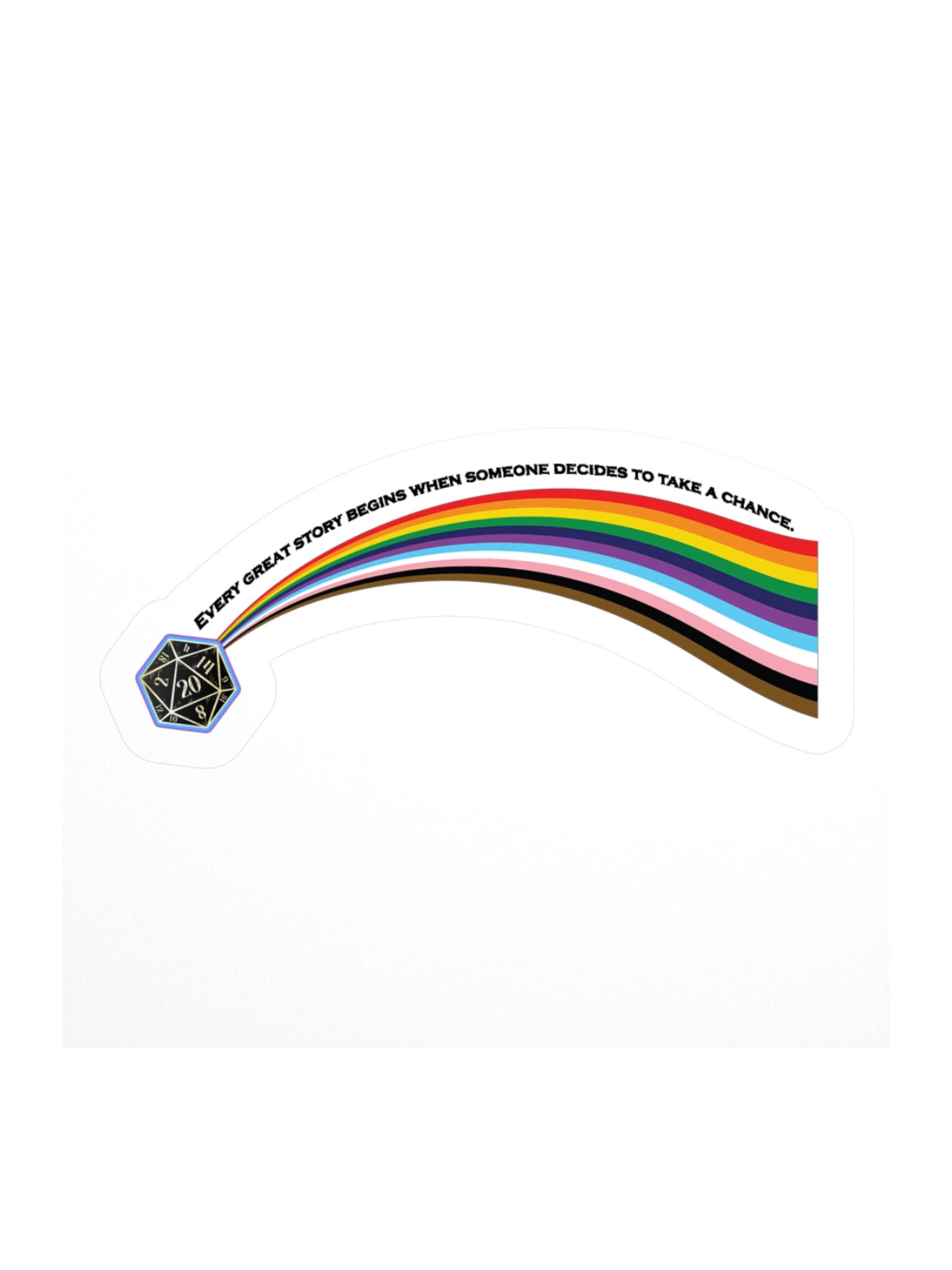 Pride Edition Sticker: "Every Great Story Begins..." product image (1)