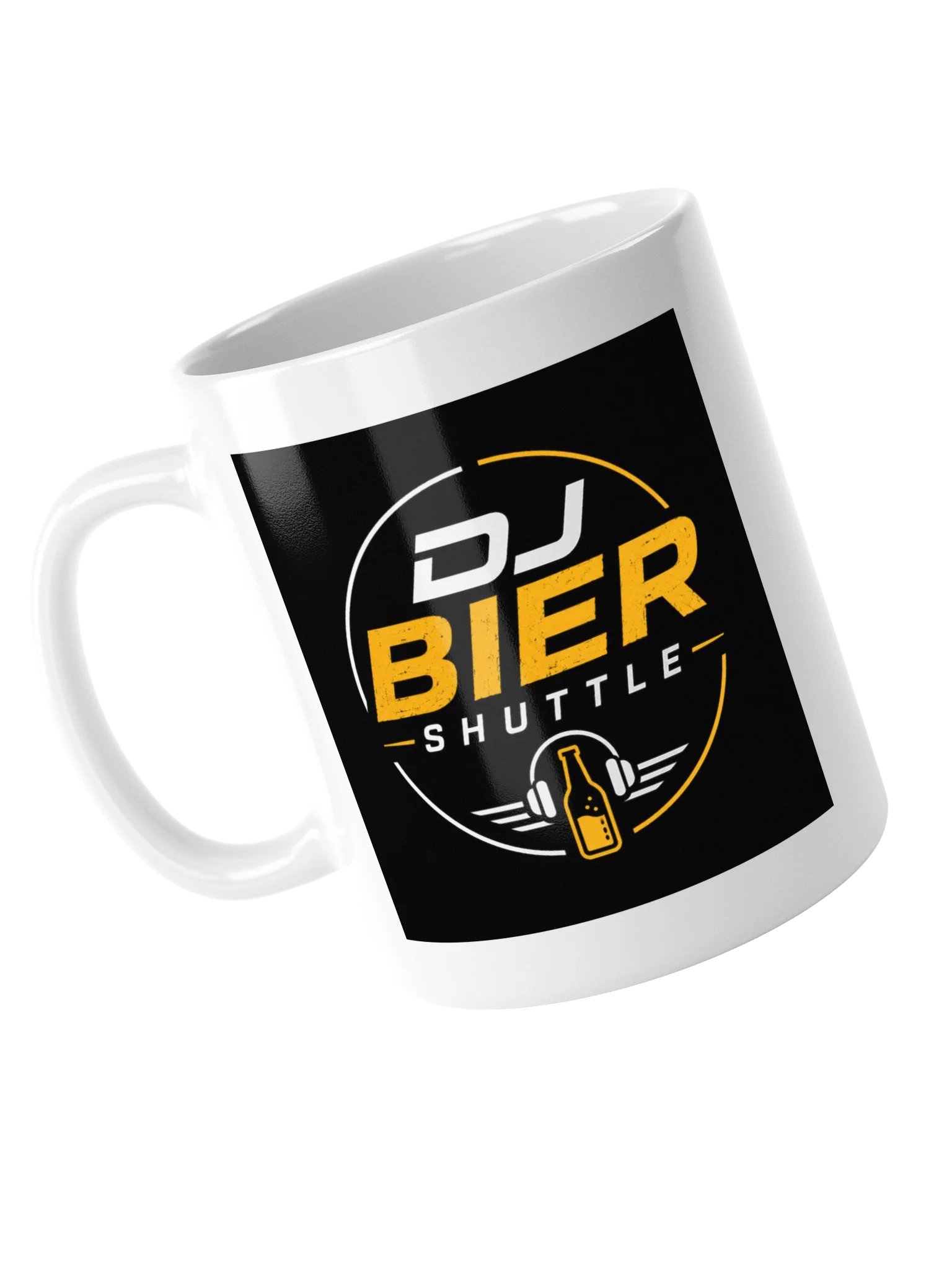 DJ Beer Shuttle Coffee Mug White product image (5)