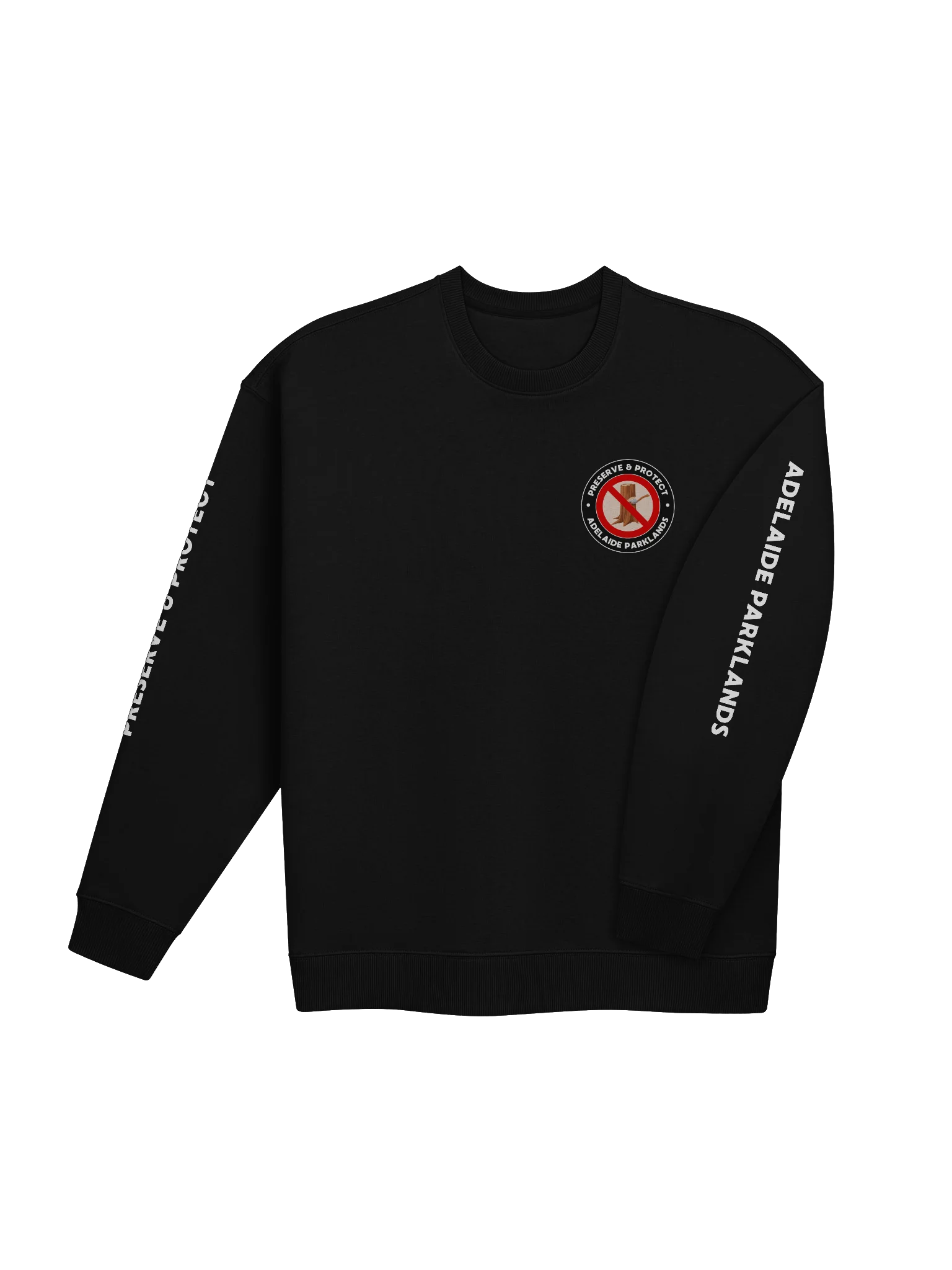 PRESERVE & PROTECT | White Print | Unisex | Premium Organic Oversized Sweatshirt product image (4)