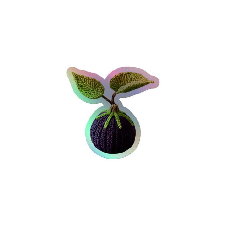 CozyAvocado Kiss-Cut Holographic Sticker Sheet Fig #1 product image (1)