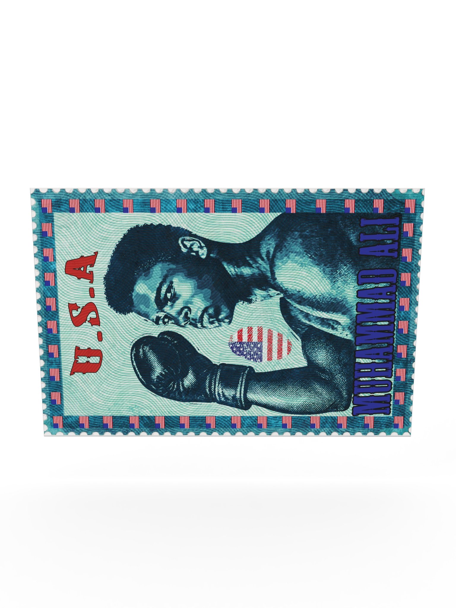 Muhammad Ali Vintage Postage Stamp Poster | Boxing Wall Art product image (11)