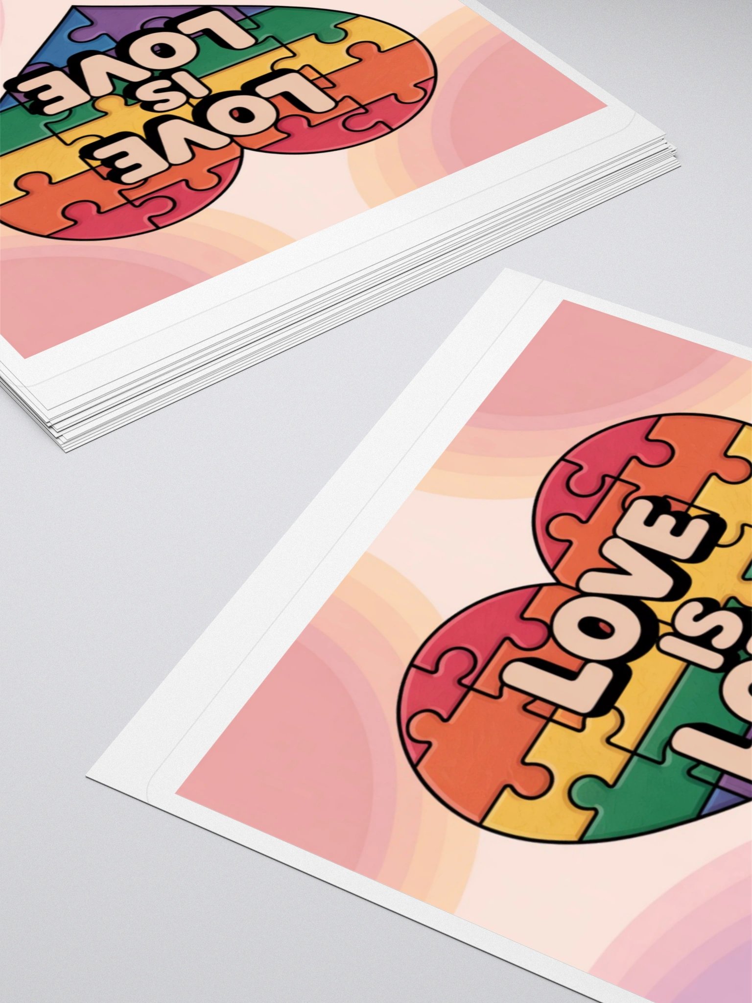 Exclusive "Love is Love" Rainbow Pride Sticker by TDS Music - Celebrate Inclusivity product image (11)