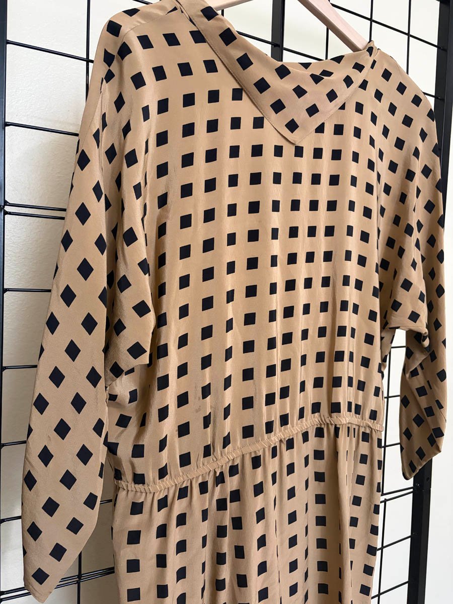 Size 14 vintage silk dress 80s product image (10)