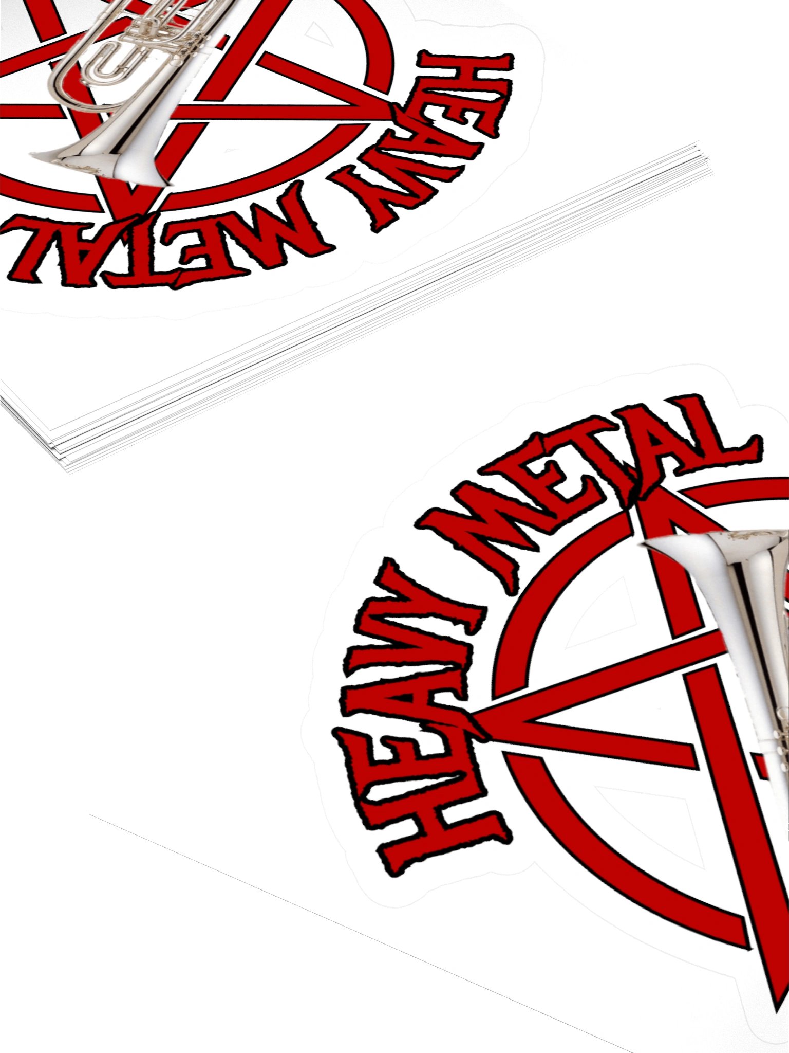 Heavy Metal Marching Baritone Sticker product image (10)
