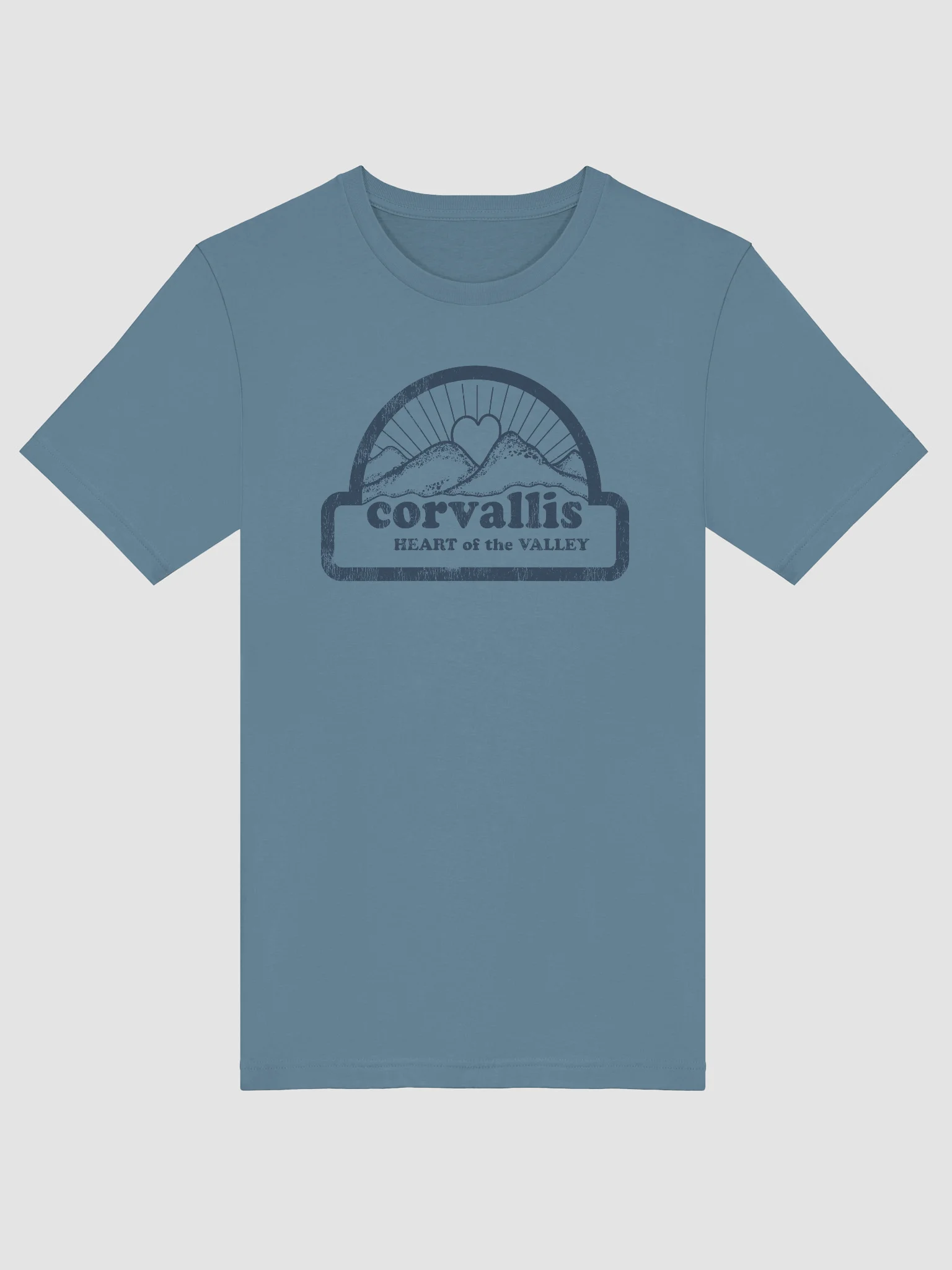 Corvallis Heart of the Valley T-shirt (Blue) product image (5)