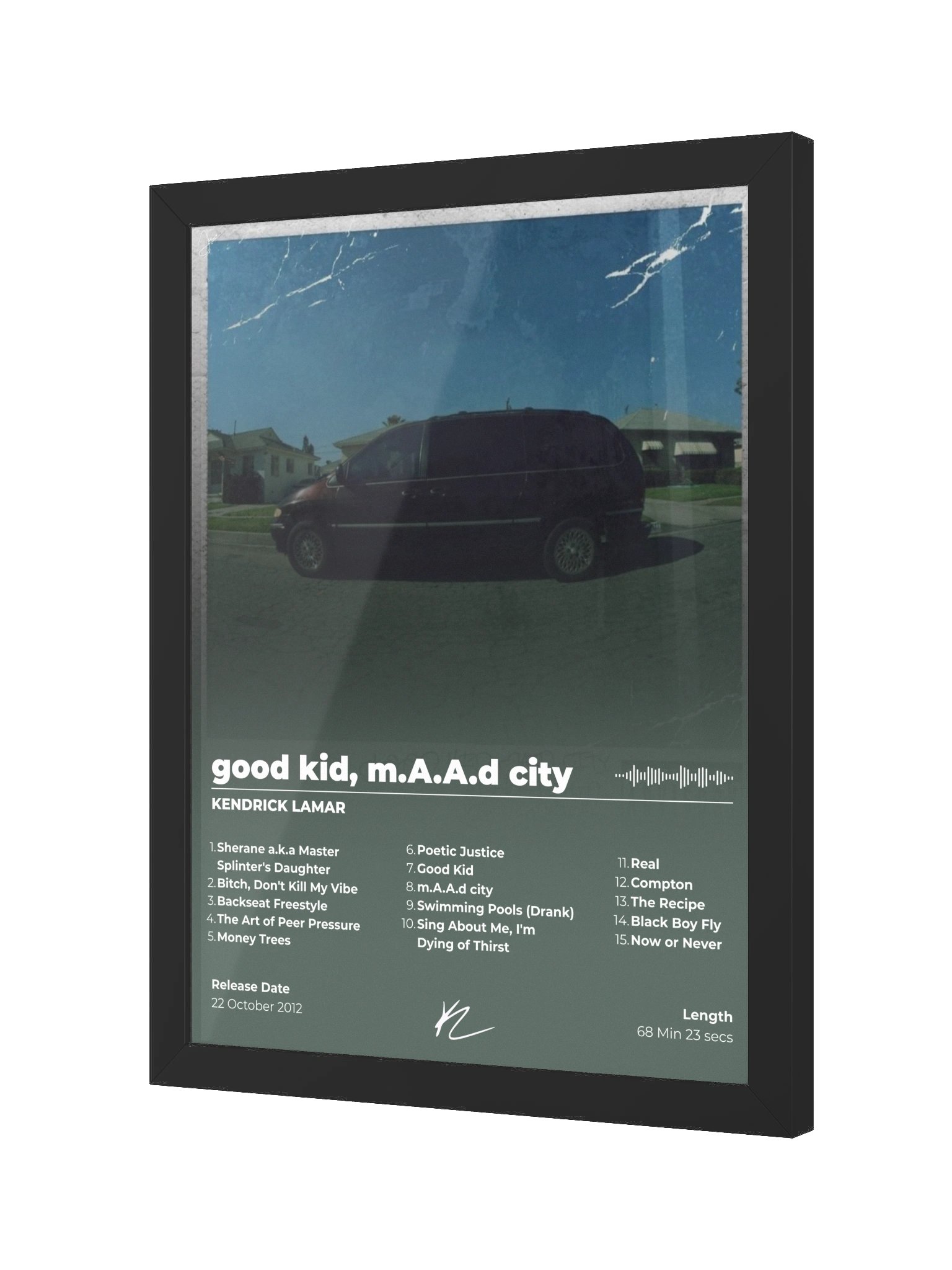 Kendrick Lamar Good Kid, M.A.A.D City Framed Poster product image (4)